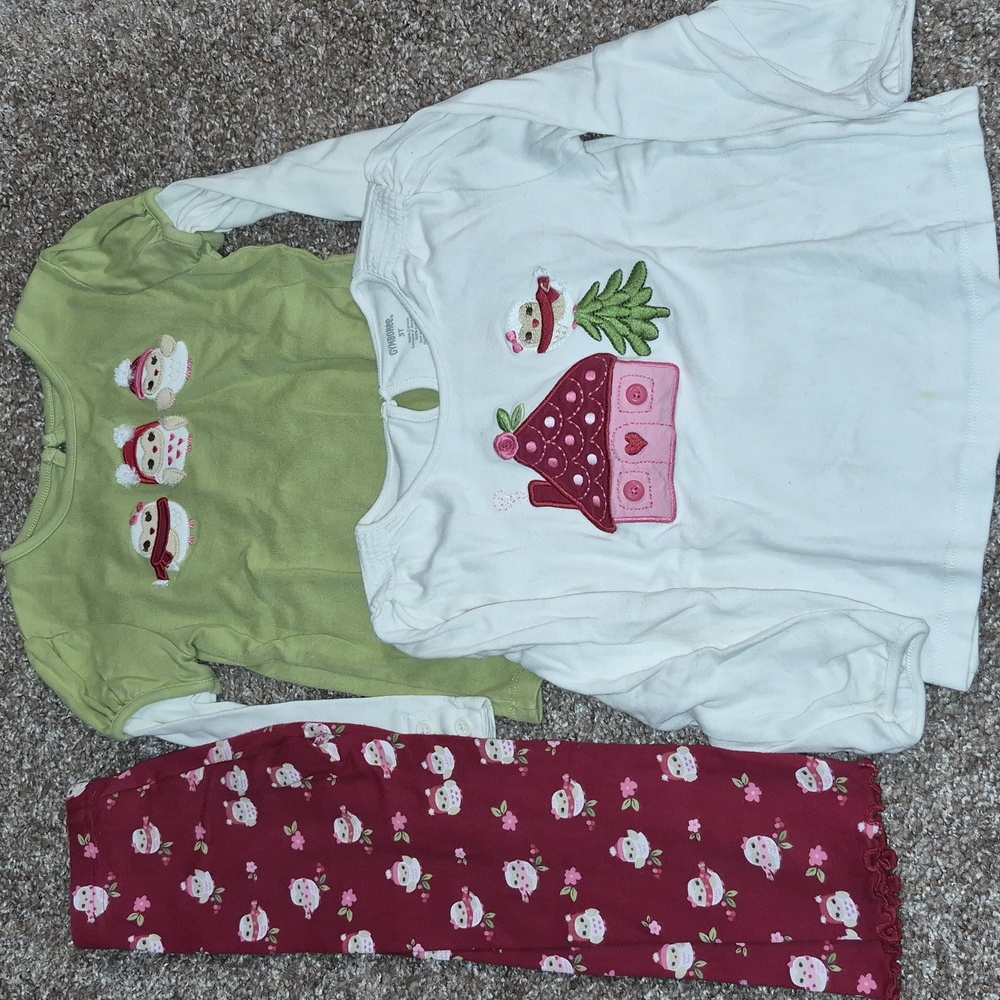 Gymboree Girls Cozy Owl Outfit Set Size 3T